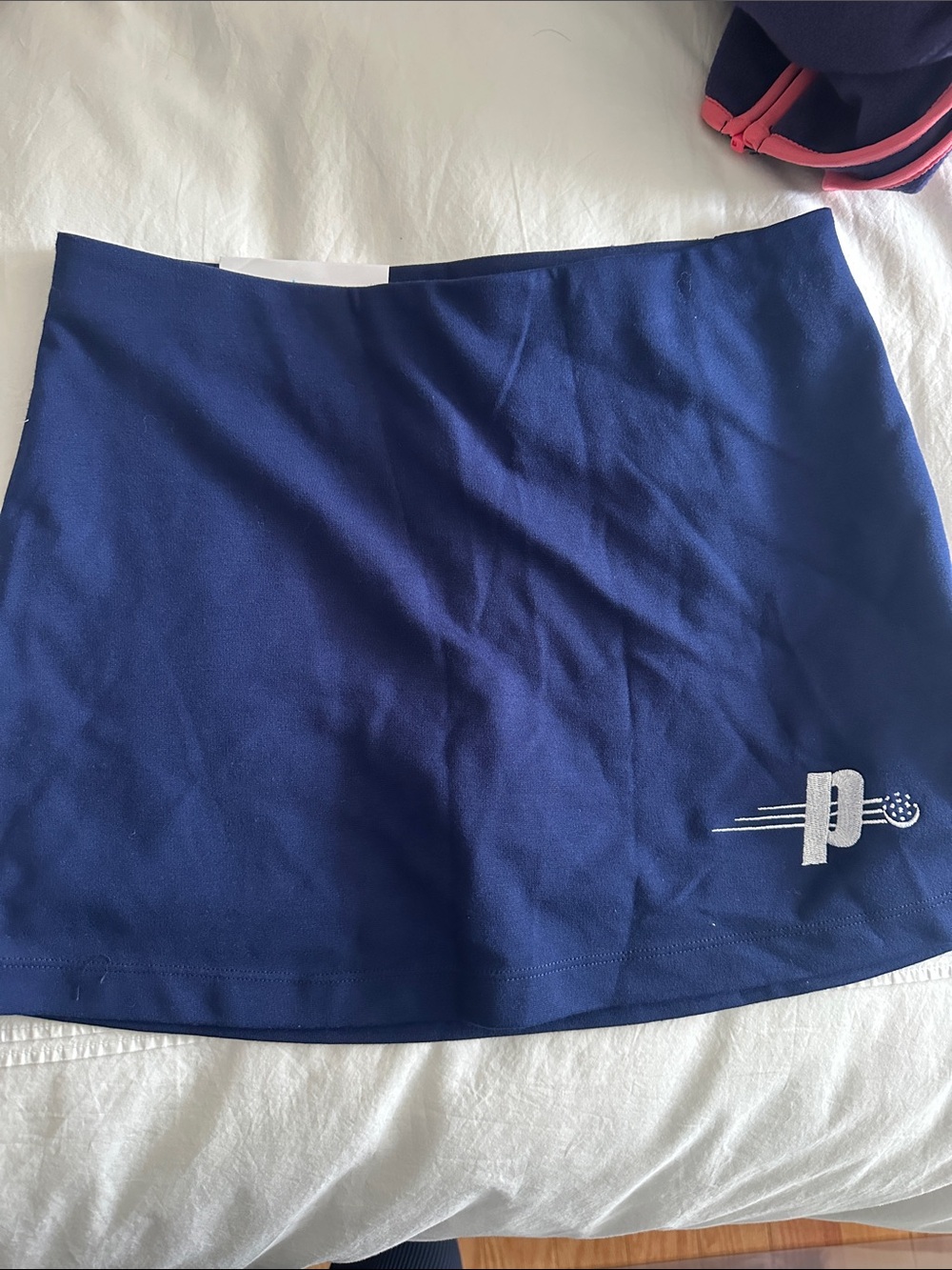 Prince Navy Mini Skirt with White Logo